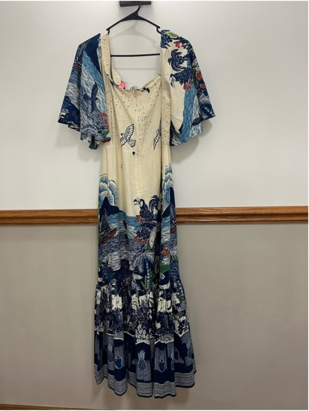 NWT Farm Rio Tropical Tiles Midi Dress Size Large - Picture 3 of 7